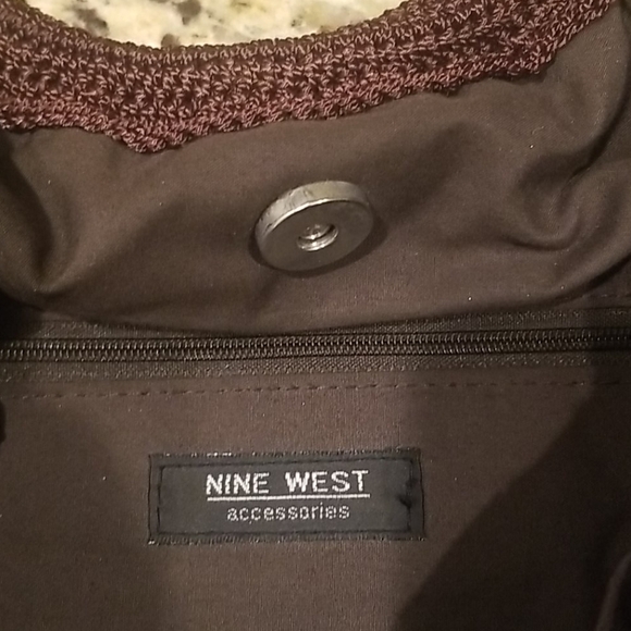 Nine west brown floral purse - Picture 4 of 5